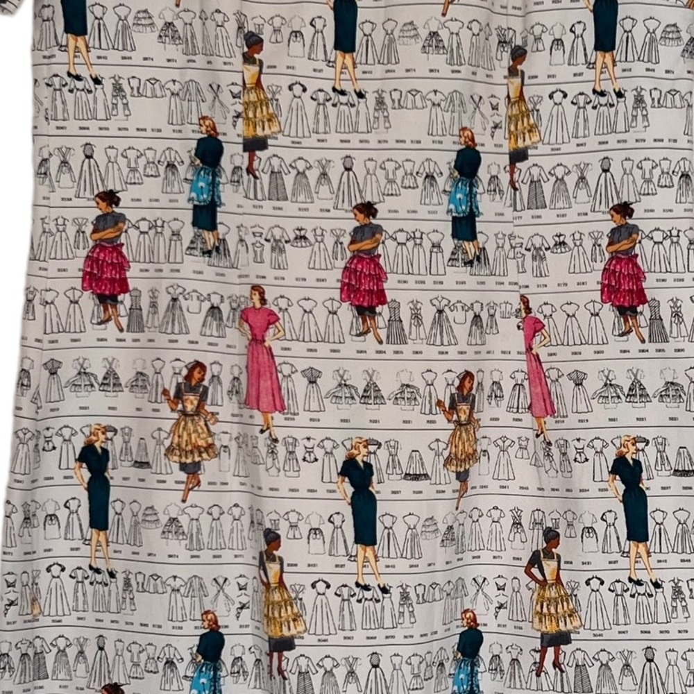 Vintage tailor made dress maker print, size 10 - Picture 3 of 3